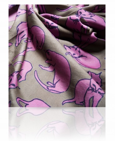 Платок Женский SS.KV-CATS/TAUPE